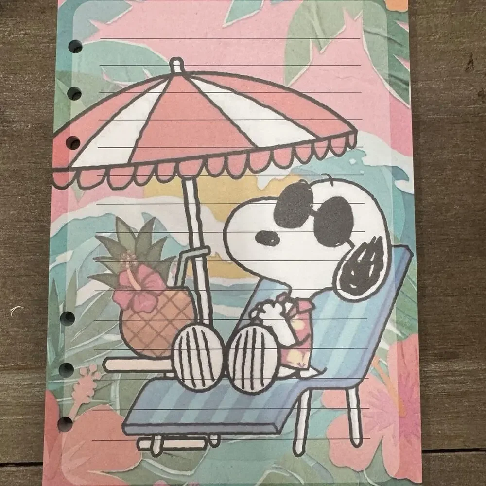 Peanuts Snoopy Size A5 Refill Stationery Paper (50 sheets)